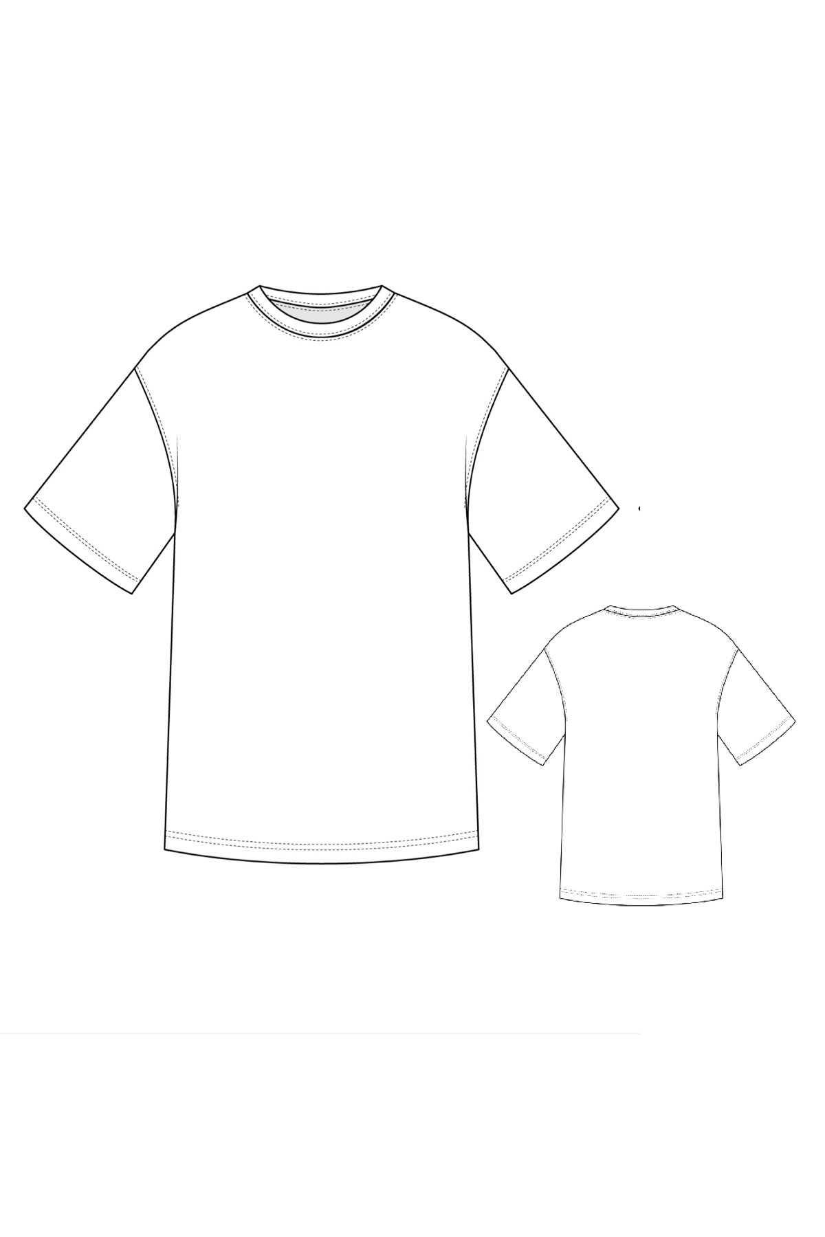 Pattern T-shirt Oversize: buy and download